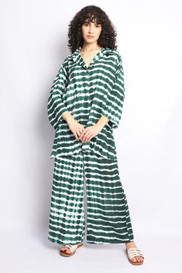 Green Shibori Breezy Co-Ord