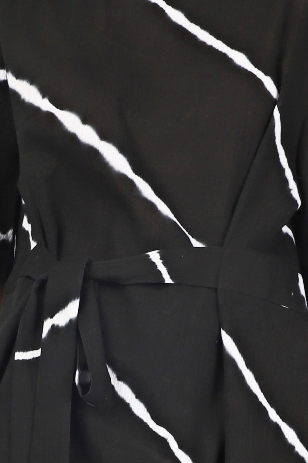 Black Shibori Stripes Co-Ord