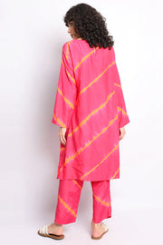 Pink And Rust Stripes Co-Ord