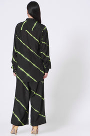 Black And Neon Shirt Co-Ord