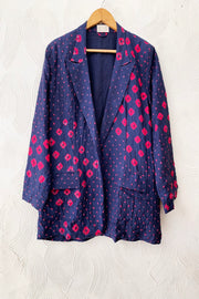 Blue And Pink Blazer Set