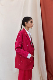 Gradient Bandhani Blazer Set