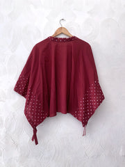 Red Shibori Top