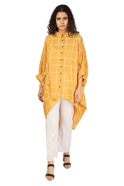 Bandhani Checks Waterfall Shirt