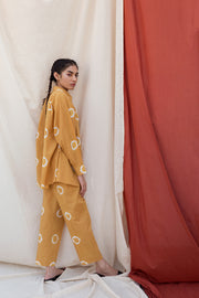 Mustard Shibori Co-ord