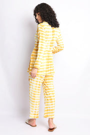Mustard Shibori Wrap Co-Ord