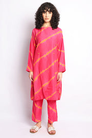 Pink And Rust Stripes Co-Ord