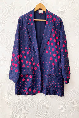 Blue And Pink Blazer Set
