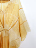 Mustard Shibori Kaftan