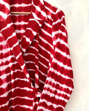 Red Shibori Wrap Co-Ord