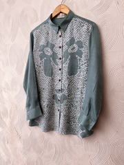 Ocean Blue Floral Shirt