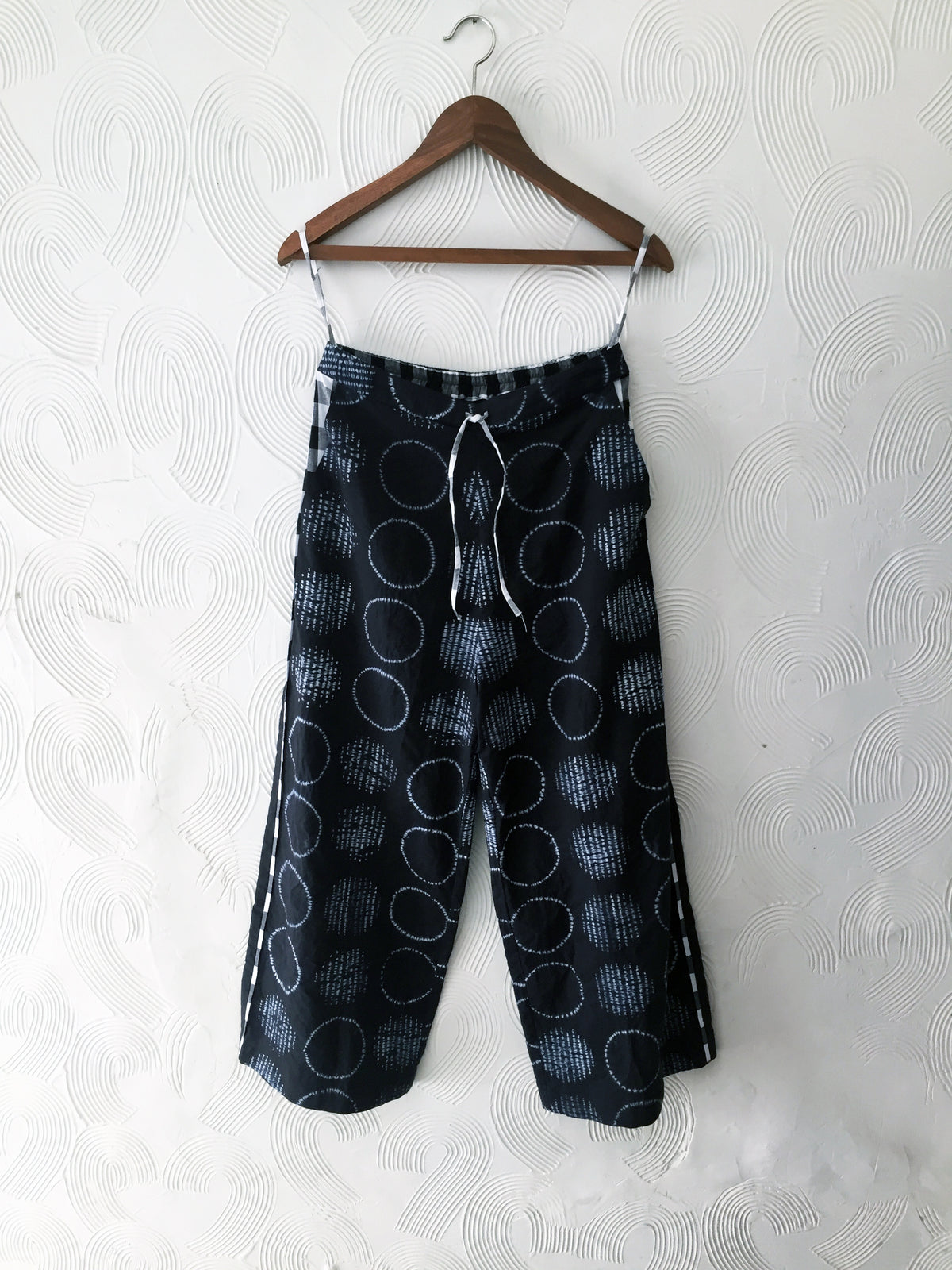 Black Shibori Pants