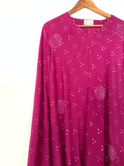 Pink Bandhani Drape Dress