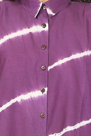 Stripes Purple Shirt Dress