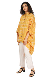 Bandhani Checks Waterfall Shirt