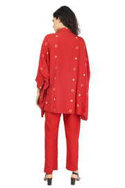 Red And Neon Green Coord