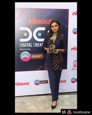 Blue And Rust Blazer Set