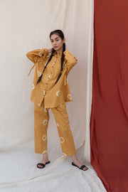 Mustard Shibori Co-ord